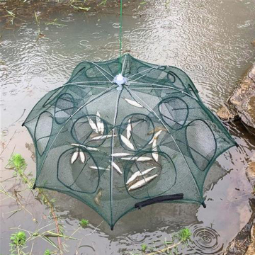 10 fish entrance umbrella shape cast fishing net