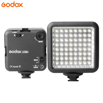 Godox LED64 5500-6500K LED LED KIT لكاميرات DSLR و Camcorders