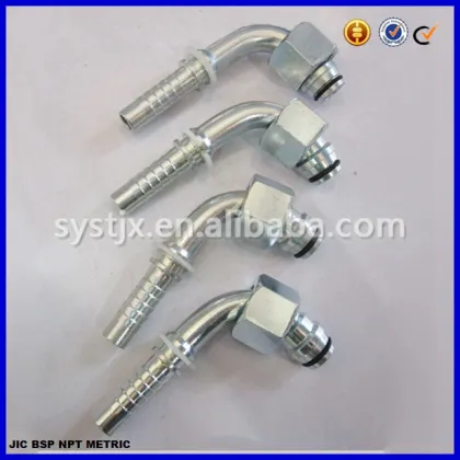 Hydraulic elbow fitting elbow nipple elbow connector
