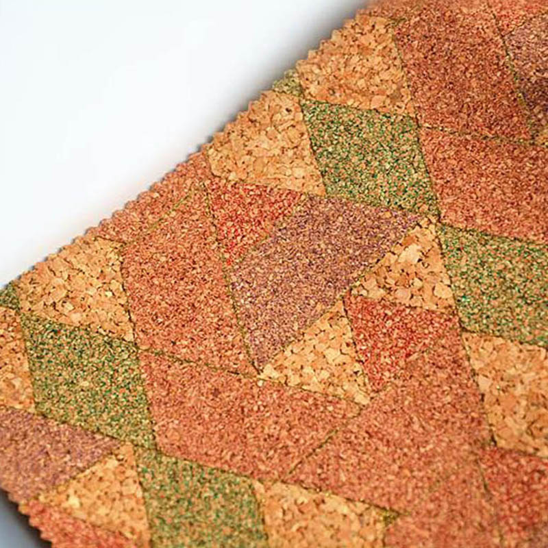 slub vein portugal Natural PU Cork Fabric leather