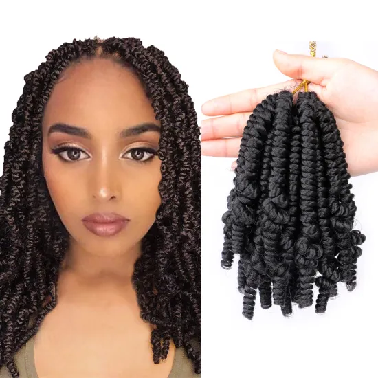 Pre-Looped Twisted Braids: Synthetic Hair Crochet Braids for Fluffy Spring Twist Styles