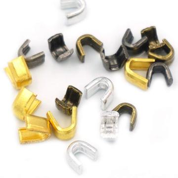 U-shape Brass Top Stop for Fashion Zipper