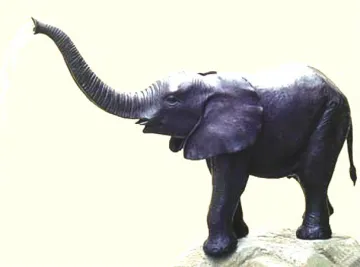 Outdoor Bronze&Brass Sculpture of Metal Elephant