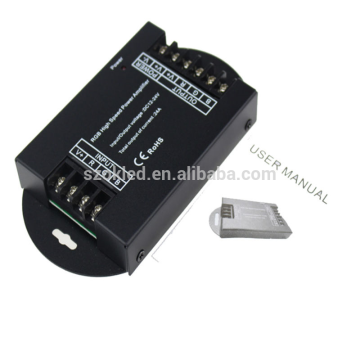 Amplificateur LED RGB 24A: amplificateur de puissance à grande vitesse pour améliorer les bandes LED RGB et contrôler les fonctions de répéteur