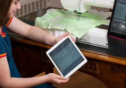 Janome 16 Lace Embroidery Machine: Easy Sewing, Quilting & Serging