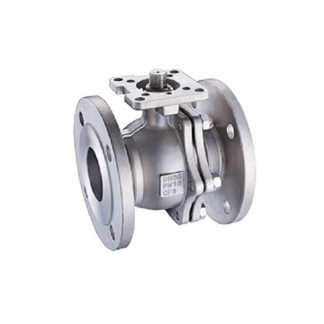DIN F4 Flanged Ball Valve PN16 ISO5211 Mounting Pad Locking Handle