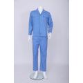 Abito uniforme del lavoratore blu manica corta