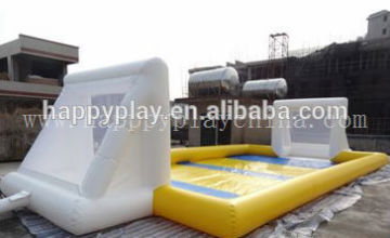 inflatable soap soccer field