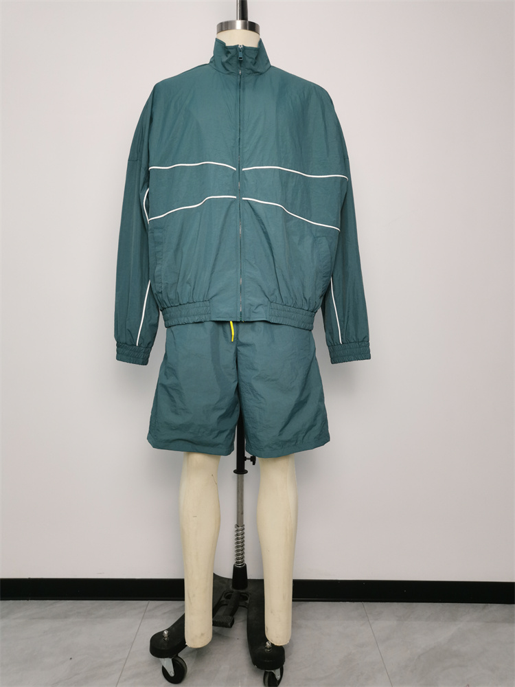 Sportswear Long-sleeve Jacket With Shorts Recreation Suit