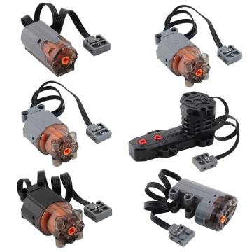 Black M/L/XL Motors Servo Motor Buggy Motor Compatible with MOC Motorized Parts