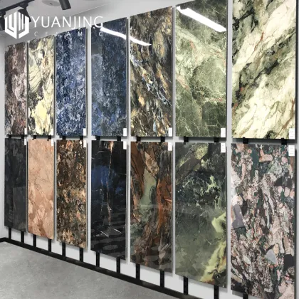 Large Saint Louis King Dark Grey Marble Effect Porcelain Ceramic Wall and Floor Tiles