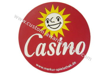 Promotional Casino 2d Pvc Coaster, Custom Coasters For Beer, Coffee