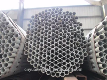 Professional silvery pre galvanized carbon steel round tube manufacturer