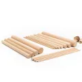 Aste tonde in legno di frassino naturale