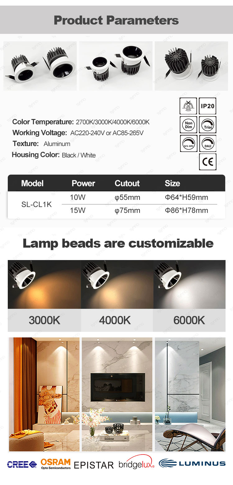 Anti Glare Led Downlight