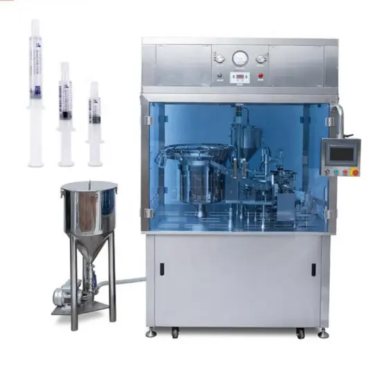 Disposable Paste Syringe, Prefilled Syringe, Gel, Plastic Ampoules, and Plastic Tube Filling and Sealing Machine