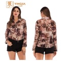 Camisas impressas femininas por atacado à venda