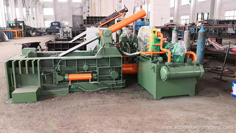 Waste Metal Recycling Push-out Aluminum Baling Machine