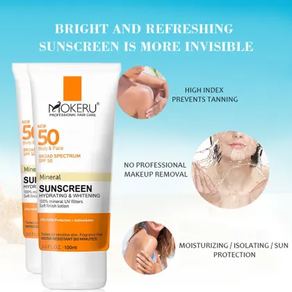 OEM Mokeru Oil-Free Mineral Sunscreen SPF50 for Men