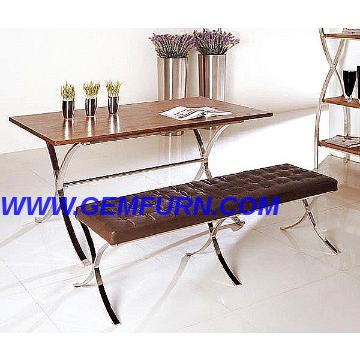 Dining table and chairs