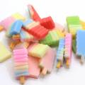 Kawaii Gradient Color Resin Popsicle Charm For Scrapbooking Decoration Crafts Hair Bow Center Σκουλαρίκι Κολιέ κρεμαστό κόσμημα