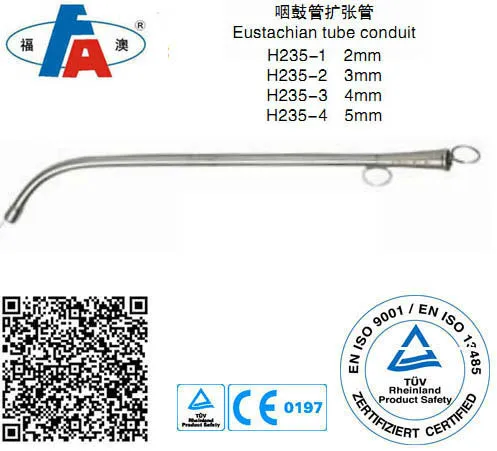 Eustachian tube conduit, Laryngeal instruments