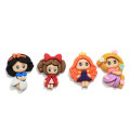 100 piezas Kawaii resina dibujos animados princesa Flatback Anime personaje niñas figuritas arco adorno pelo arco centro joyería artesanías
