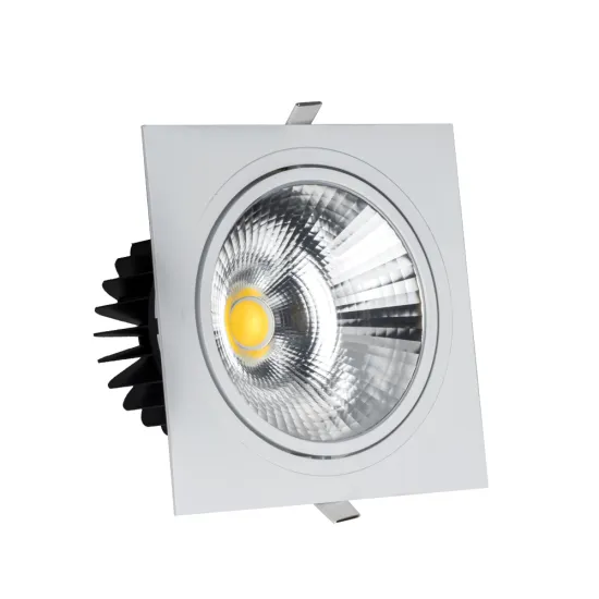 High Quality IP44 CRI80/90/96 Flicker-Free Adjustable Beam Angle 40W Square LED Downlight