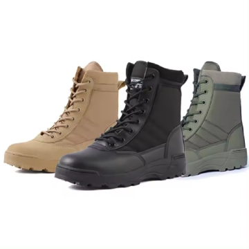 Sonice Custom Black Leather Combat Boots: Waterproof Unisex Sneakers for Winter Motorcycle & Hiking