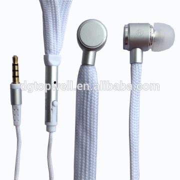 Colorful Shoelace changing color headphones with external microphone