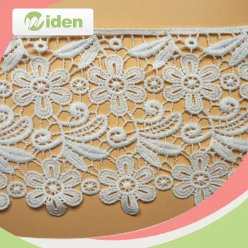 Water Soluble Polyester Embroidered Lace for Bridal