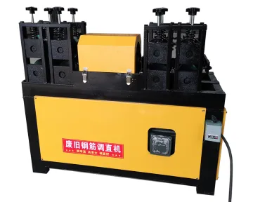 Waste steel straightening machine