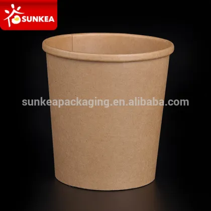 Paper soup pail, cup a soup, packaging for soup