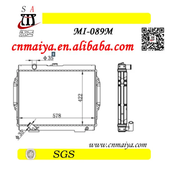 auto radiator fit for pajero v33