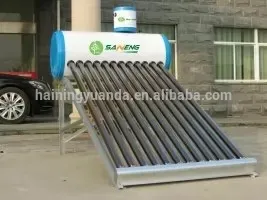 compact evacuated tube solar water heater