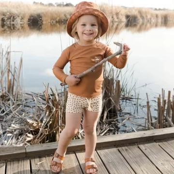 Chlorine-Resistant Swimwear: Boys and Girls Sunscreen Stretch Two-Piece Baby Swimsuits