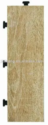 Foshan supplier imitation wood ceramic interlocking tiles 30x10cm