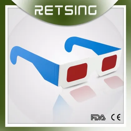 Paper Decoder Glasses with Red Lens