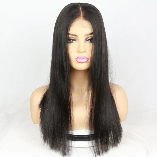 100% Virgin Natural Hair 180% Density Brazilian Human Hair Wig: 13x4 Lace Transparent Frontal