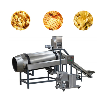 Automatic Mixing Snacks Rotary Drum Flavoring Machine for Nuts and Popcorn
