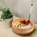 Stoviglie ecologiche in ciotola di legno naturale