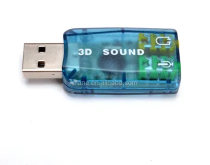 USB External Sound Card 5.1 Stereo Surround CM108 Audio Adapter 3D Sound