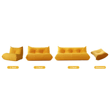 Caterpillar sofa balcony casual single double lazy sofa