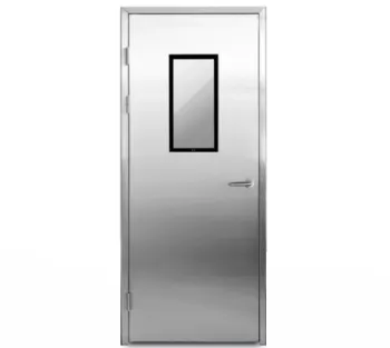 Stainless steel medical door