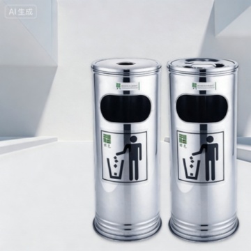 Customized Metal Trash Can for Commercial Outdoor Use