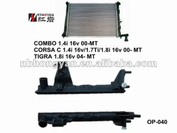 radiator plastic tank for OPEL and COMBO 1.4i 16v 00- CORSA C 1.4i 16v/1.7DTi/1.8i 16v 00- TIGRA 1.8i 16v