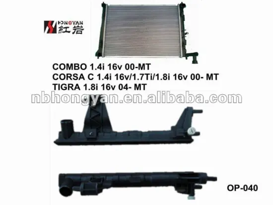 radiator plastic tank for OPEL and COMBO 1.4i 16v 00- CORSA C 1.4i 16v/1.7DTi/1.8i 16v 00- TIGRA 1.8i 16v