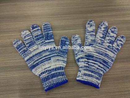 7 gauge 55g white and blue cotton midas safety arthritis hand gloves safety equipment