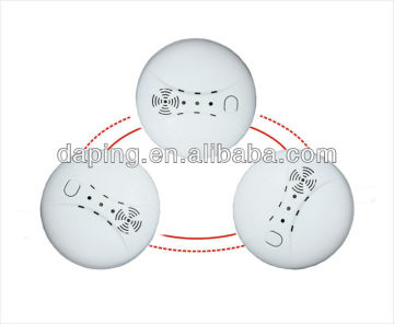 wireless interlinkable smoke detector with lithium battery operated