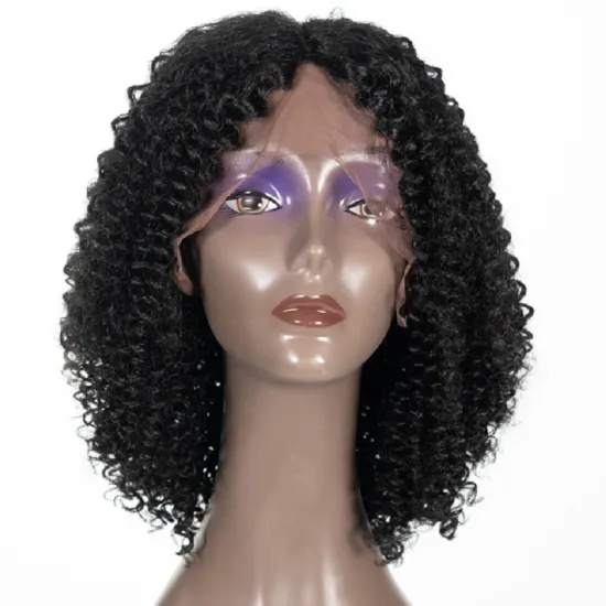 Wholesale Cheap Price Unprocessed  Hair Full Lace Human Hair Wigs Kinky Curly Lace Front Wig